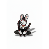 Bound Bunny - Crimson Tears Enamel Pin
