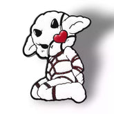 Devil Lamb – Velvet Restraint Enamel Pin