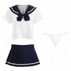 Sailor Schoolgirl Costume Set – Navy & White