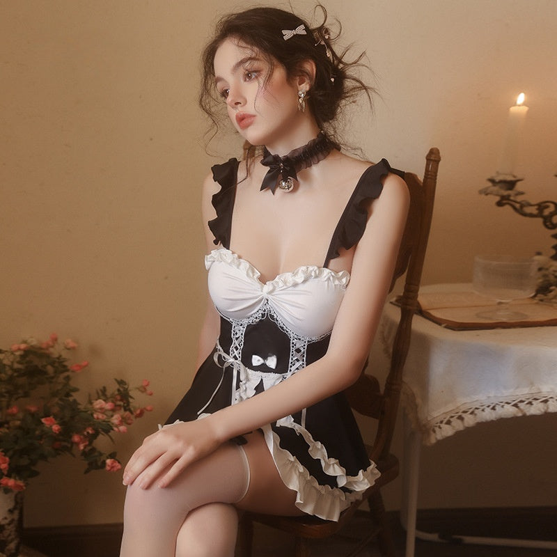 Sweet Enchantress Classic Maid Lingerie Dress