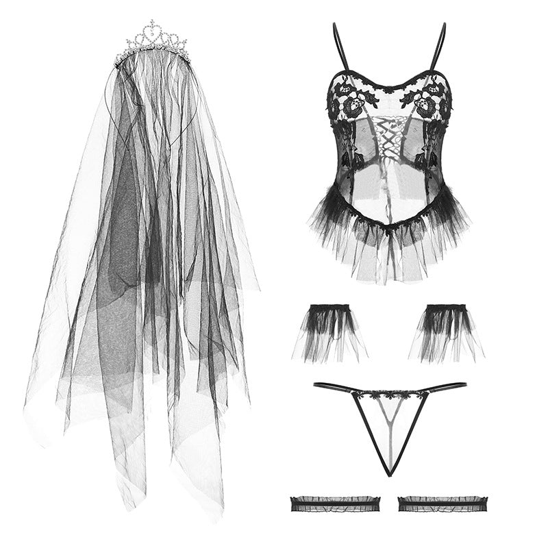 Dark Romance Gothic Bridal Lingerie Set