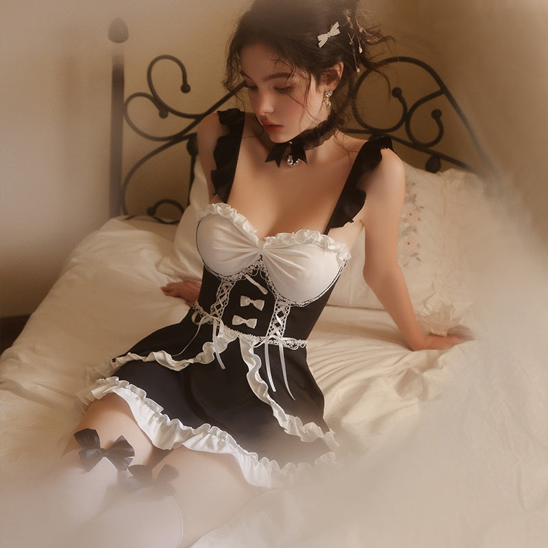 Sweet Enchantress Classic Maid Lingerie Dress