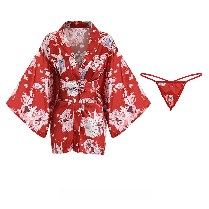 Sakura Silk Kimono Lingerie Set